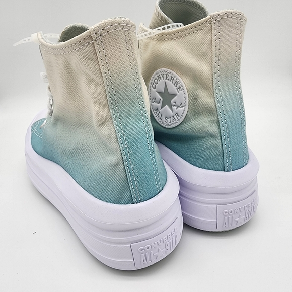 Converse Women's High-Top Sneakers - Mint and Cream - Picture 8 of 16